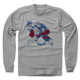 Mens Long Sleeve Heather Gray