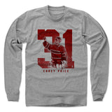 Mens Long Sleeve Heather Gray