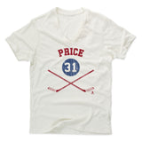 Mens Men's V-Neck Ivory
