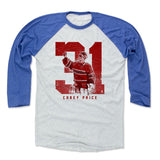 Mens Baseball T-Shirt Royal / Ash