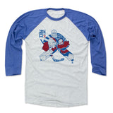 Mens Baseball T-Shirt Royal / Ash